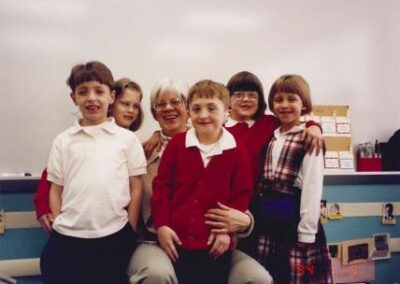 MaryLee with first grade circa 1998.